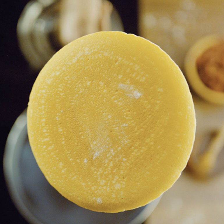 A close up image of a pancake